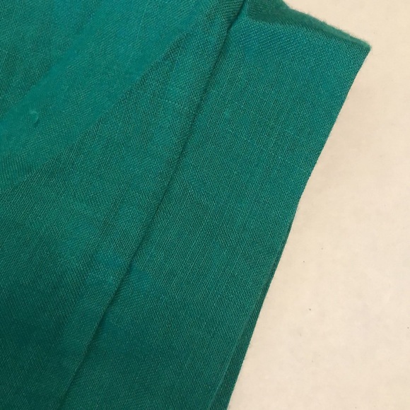 Minibee Linen Embroidered Floral Summer A-Line Hi Low 2XL Dress Tunic Pockets - Picture 10 of 10